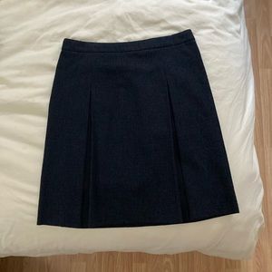 Miu Miu Navy Check Wool skirt sz 42